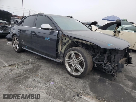 2012 Audi S4 Premium Plus with VIN WAUBGAFL6CA004593, listed as a Copart auction lot 80134974 with 93,822 mi miles and Salvage Title. Bid and sale history available at carsss.com. Image 4.