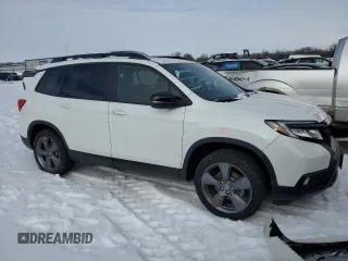 2021 Honda Passport Touring with VIN 5FNYF8H90MB035860, listed as a Copart auction lot 87910965 with 19,316 mi miles and Salvage Title. Bid and sale history available at carsss.com. Image 4.