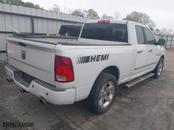 2010 Dodge Ram 1500 SLT with VIN 1D7RB1GT7AS164798, listed as a IAAI auction lot 41847595 with 247,758 mi miles. Bid and sale history available at carsss.com. Image 4.
