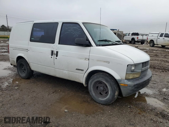 1997 Chevrolet Astro Cargo Van with VIN 1GCDM19W8VB203121, listed as a Copart auction lot 46474715 with 0 mi miles and Salvage Title. Bid and sale history available at carsss.com. Image 4.