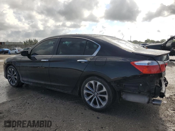 2015 Honda Accord Sport with VIN 1HGCR2F58FA186103, listed as a Copart auction lot 55745085 with 157,599 mi miles and Salvage Title. Bid and sale history available at DreamBid. Image 2.
