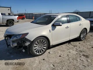 2013 Lincoln MKS with VIN 1LNHL9DK0DG604697, listed as a Copart auction lot 47290125 with 141,158 mi miles and Salvage Title. Bid and sale history available at carsss.com. Image 1.