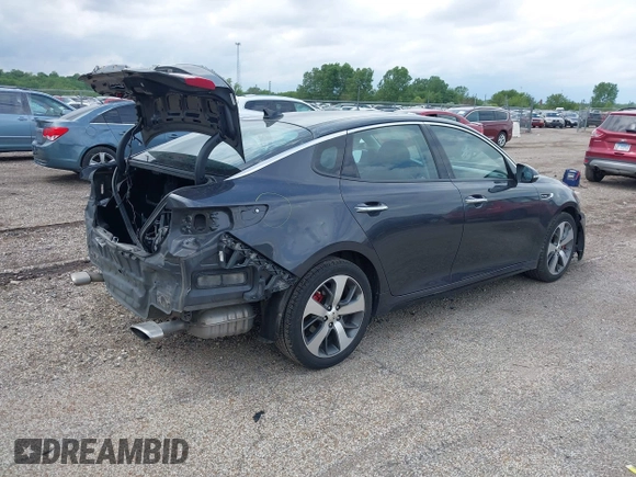 2018 Kia Optima SX with VIN 5XXGW4L24JG189561, listed as a IAAI auction lot 42308930 with 127,908 mi miles and . Bid and sale history available at DreamBid. Image 4.