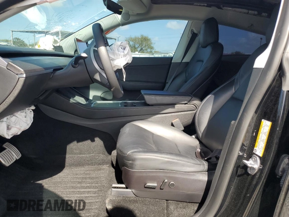 2022 Tesla Model Y Performance with VIN 7SAYGDEF5NF443274, listed as a Copart auction lot 49581905 with Not provided miles and Salvage title. Bid and sale history available at DreamBid. Image 7.