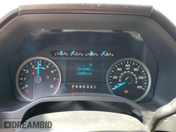 2017 Ford F-150 XL with VIN 1FTEW1C83HKC85191, listed as a Copart auction lot 53687415 with 140,407 mi miles and Salvage Title. Bid and sale history available at carsss.com. Image 9.