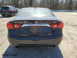 2017 Nissan Maxima SR with VIN 1N4AA6AP6HC416652, listed as a Copart auction lot 48131995 with 52,280 mi miles and Salvage Title. Bid and sale history available at carsss.com. Image 6.