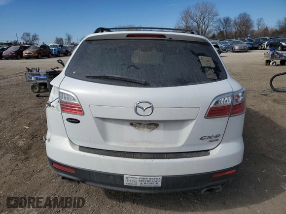 2012 Mazda CX-9 Touring with VIN JM3TB3CA3C0336475, listed as a Copart auction lot 47090375 with 227,890 mi miles and Salvage title. Bid and sale history available at DreamBid. Image 6.