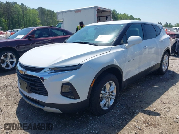 2021 Chevrolet Blazer LT with VIN 3GNKBHR41MS570635, listed as a IAAI auction lot 42059952 with 51,917 mi miles and . Bid and sale history available at DreamBid. Image 2.