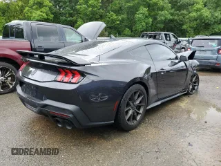 2024 Ford Mustang Dark Horse with VIN 1FA6P8R09R5502132, listed as a Copart auction lot 63919374 with 18,696 mi miles and Salvage Title. Bid and sale history available at carsss.com. Image 3.