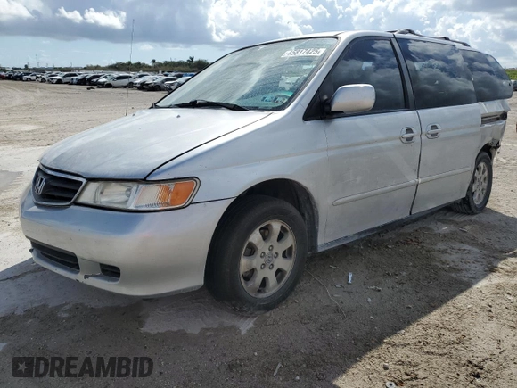 2004 Honda Odyssey EX-L with VIN 5FNRL18074B012405, listed as a Copart auction lot 45817425 with 275,855 mi miles and Salvage title. Bid and sale history available at DreamBid. Image 1.