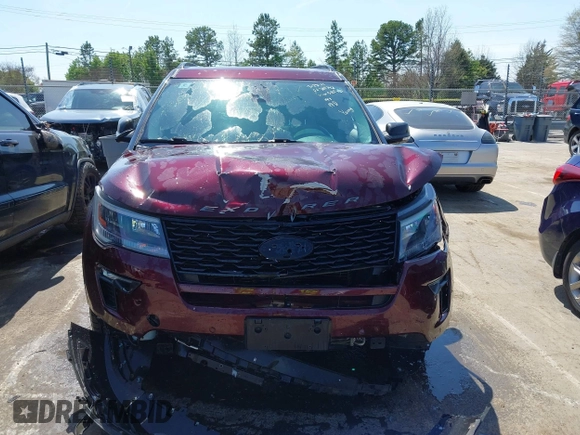 2018 Ford Explorer Sport with VIN 1FM5K8GT4JGB85463, listed as a IAAI auction lot 41914412 with 59,680 mi miles and . Bid and sale history available at DreamBid. Image 12.