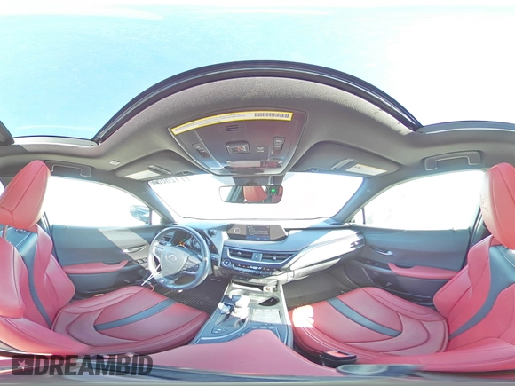 2022 Lexus UX 250h F Sport with VIN JTHR9JBH6N2060302, listed as a Copart auction lot 77128664 with 46,532 mi miles and Salvage Title. Bid and sale history available at DreamBid. Image 14.