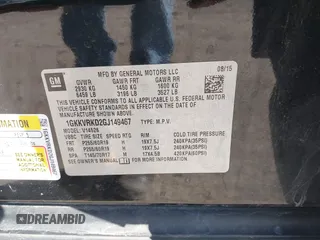 2016 GMC Acadia SLT with VIN 1GKKVRKD2GJ149467, listed as a IAAI auction lot 41702226 with 115,374 mi miles. Bid and sale history available at carsss.com. Image 9.