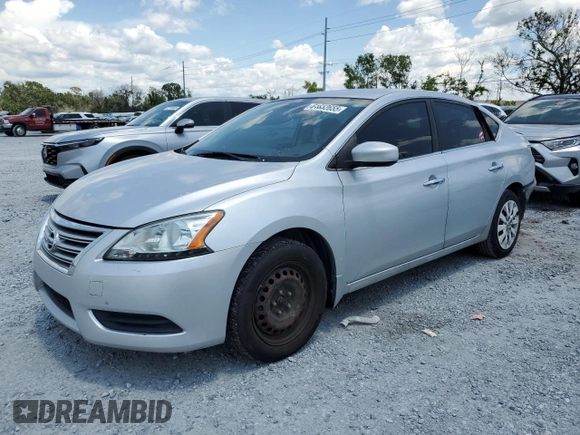 2014 Nissan Sentra SV with VIN 3N1AB7AP8EY236933, listed as a Copart auction lot 61652655 with 150,479 mi miles and Salvage title. Bid and sale history available at DreamBid. Image 1.