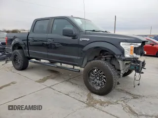 2018 Ford F-150 XL with VIN 1FTEW1E56JKC51982, listed as a Copart auction lot 46106735 with 67,168 mi miles and Salvage Title. Bid and sale history available at carsss.com. Image 4.