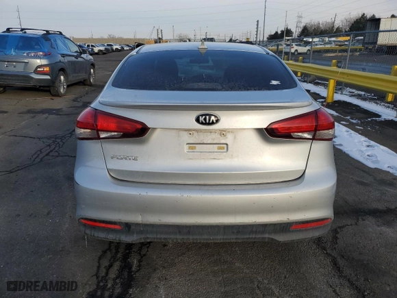 2017 Kia Forte LX with VIN 3KPFK4A70HE017035, listed as a Copart auction lot 45989945 with 87,280 mi miles and Clean Title. Bid and sale history available at carsss.com. Image 6.