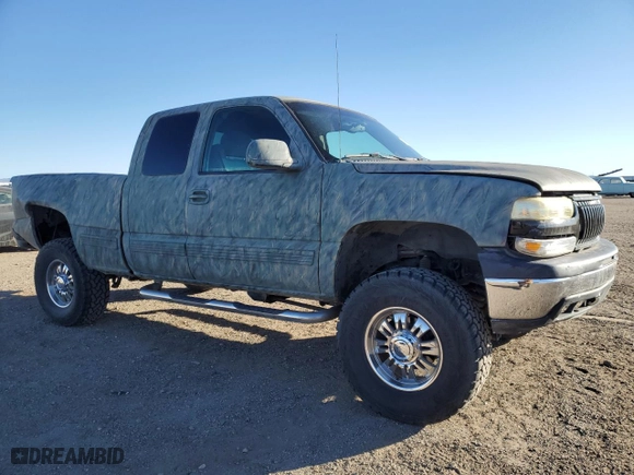 2002 Chevrolet Silverado 1500 LS with VIN 2GCEK19T721282535, listed as a Copart auction lot 87837265 with 280,411 mi miles and Non Repairable. Bid and sale history available at carsss.com. Image 4.