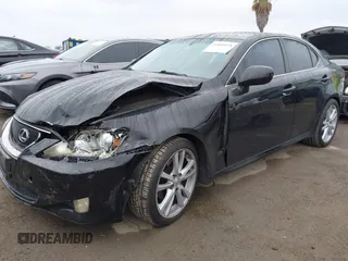 2007 Lexus IS 250 with VIN JTHBK262775030194, listed as a IAAI auction lot 41880918 with 159,521 mi miles and . Bid and sale history available at carsss.com. Image 2.