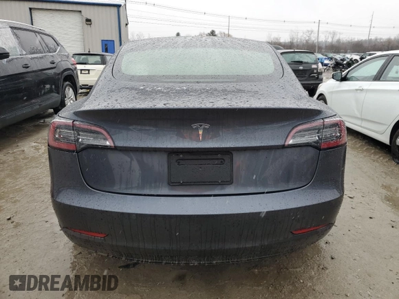 2021 Tesla Model 3 Standard Range Plus with VIN 5YJ3E1EA0MF907358, listed as a Copart auction lot 82103164 with 37,529 mi miles and Salvage Title. Bid and sale history available at DreamBid. Image 6.