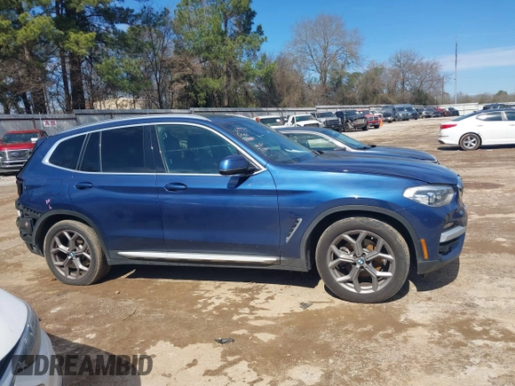 2021 BMW X3 sDrive30i with VIN 5UXTY3C09M9E25058, listed as a IAAI auction lot 41619833 with 94,179 mi miles and . Bid and sale history available at DreamBid. Image 14.