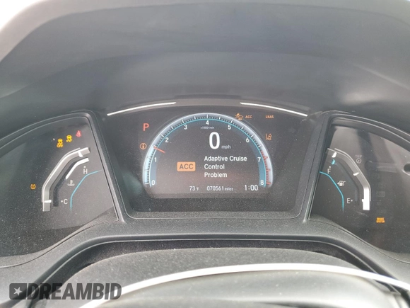 2020 Honda Civic LX with VIN 2HGFC2F6XLH559713, listed as a Copart auction lot 56125545 with 70,561 mi miles and Salvage title. Bid and sale history available at DreamBid. Image 9.