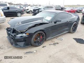 2018 Ford Mustang GT with VIN 1FA6P8CFXJ5126672, listed as a IAAI auction lot 41544616 with Not Provided miles. Bid and sale history available at carsss.com. Image 2.