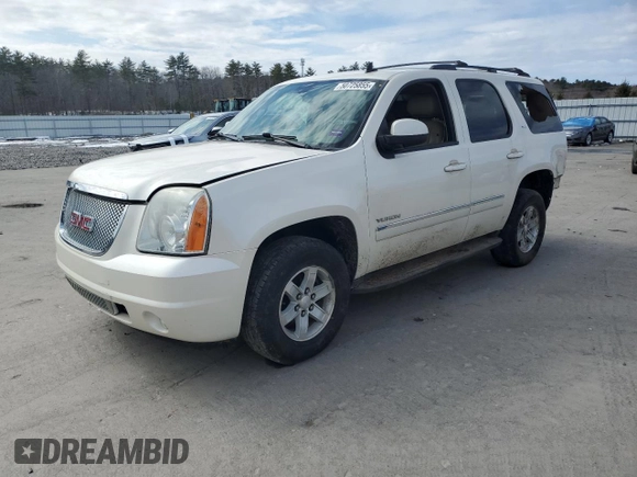 2012 GMC Yukon SLT with VIN 1GKS2CE05CR242879, listed as a Copart auction lot 50725855 with 162,506 mi miles and Salvage Title. Bid and sale history available at carsss.com. Image 1.