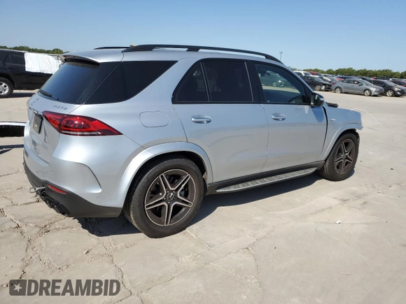 2023 Mercedes-Benz GLE 53 AMG with VIN 4JGFB6BB2PA865364, listed as a Copart auction lot 70387434 with 10,509 mi miles and Salvage title. Bid and sale history available at DreamBid. Image 3.