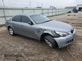 2008 BMW 5 Series 535i with VIN WBANW13508CN56172, listed as a Copart auction lot 50490425 with Not Provided miles and Salvage Title. Bid and sale history available at carsss.com. Image 4.