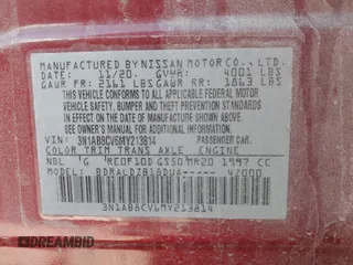 2021 Nissan Sentra SV with VIN 3N1AB8CV6MY213814, listed as a IAAI auction lot 41812595 with 28,744 mi miles. Bid and sale history available at carsss.com. Image 9.