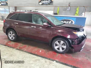 2011 Acura MDX Tech Pkg with VIN 2HNYD2H6XBH515446, listed as a Copart auction lot 52303195 with 167,296 mi miles and Salvage Title. Bid and sale history available at carsss.com. Image 4.