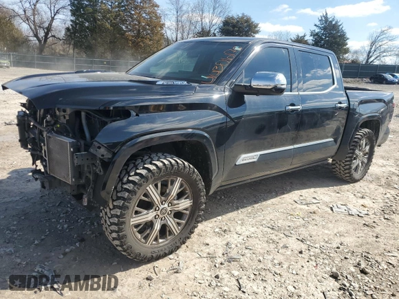 2022 Toyota Tundra Capstone Hybrid with VIN 5TFVC5DB7NX008259, listed as a Copart auction lot 44306175 with 73,691 mi miles and Salvage title. Bid and sale history available at DreamBid. Image 1.