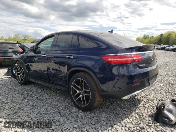 2019 Mercedes-Benz GLE 43 AMG with VIN 4JGED6EB6KA137492, listed as a Copart auction lot 55949455 with Not provided miles and Salvage title. Bid and sale history available at DreamBid. Image 2.