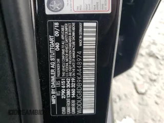 2019 Mercedes-Benz S-Class S 560 with VIN WDDUG8DB9KA448974, listed as a Copart auction lot 72887764 with 66,076 mi miles and Salvage Title. Bid and sale history available at carsss.com. Image 13.