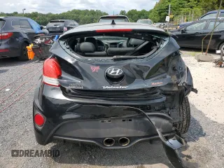 2016 Hyundai Veloster Turbo with VIN KMHTC6AE2GU263929, listed as a Copart auction lot 61876963 with 55,108 mi miles. Bid and sale history available at carsss.com. Image 6.