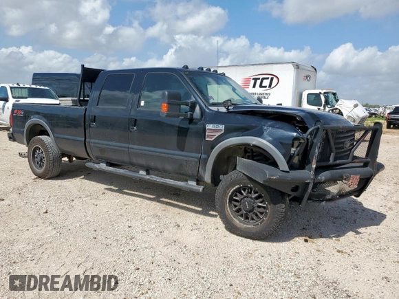 2008 Ford F-350 XL with VIN 1FTWW31R48EE60591, listed as a Copart auction lot 61618795 with 183,968 mi miles and Salvage title. Bid and sale history available at DreamBid. Image 4.