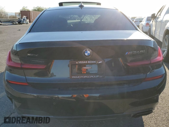 2021 BMW 3 Series M340i xDrive with VIN 3MW5U9J0XM8B49022, listed as a Copart auction lot 76096624 with 0 mi miles and Salvage Title. Bid and sale history available at carsss.com. Image 6.