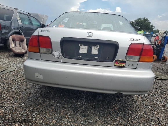 1996 Honda Civic LX "O" w/Air with VIN 1HGEJ6672TL052860, listed as a Copart auction lot 67103484 with 252,846 mi miles and Salvage Title. Bid and sale history available at carsss.com. Image 6.