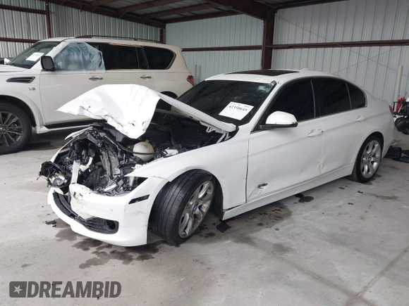 2015 BMW 3 Series 328i xDrive with VIN WBA3B3G55FNR86497, listed as a IAAI auction lot 42350645 with 56,688 mi miles and . Bid and sale history available at DreamBid. Image 17.