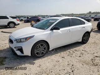 2021 Kia Forte GT-Line z VIN 3KPF34AD5ME396885, wystawiony jako Copart lot #63313945 z przebiegiem 59 429 mil mil oraz Szkoda całkowita • Salvage title. Historia ofert i sprzedaży dostępna na DreamBid. Obrazek 1.