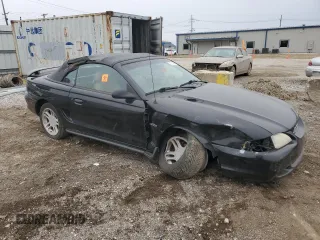 1996 Ford Mustang GT with VIN 1FALP45X6TF145802, listed as a Copart auction lot 50532085 with 76,908 mi miles and Salvage Title. Bid and sale history available at carsss.com. Image 4.