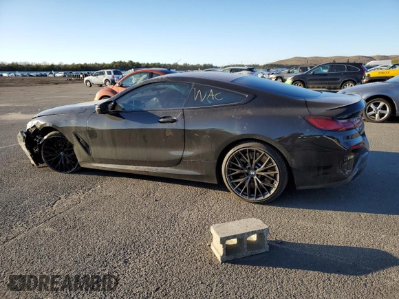 2023 BMW 8 Series M850i xDrive with VIN WBABC4C08PCL89799, listed as a Copart auction lot 44279794 with 0 mi miles. Bid and sale history available at carsss.com. Image 2.