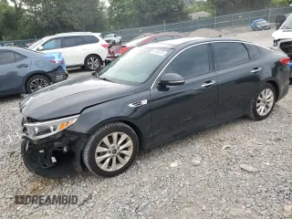 2016 Kia Optima EX z VIN 5XXGU4L32GG005225, wystawiony jako Copart lot #61200225 z przebiegiem 114 604 mil mil oraz Szkoda całkowita • Salvage title. Historia ofert i sprzedaży dostępna na DreamBid. Obrazek 1.