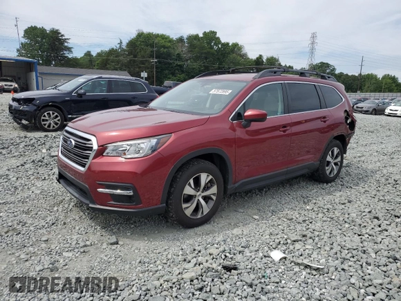 2019 Subaru Ascent Premium with VIN 4S4WMAFD2K3432570, listed as a Copart auction lot 57872895 with 44,939 mi miles and Salvage title. Bid and sale history available at DreamBid. Image 1.