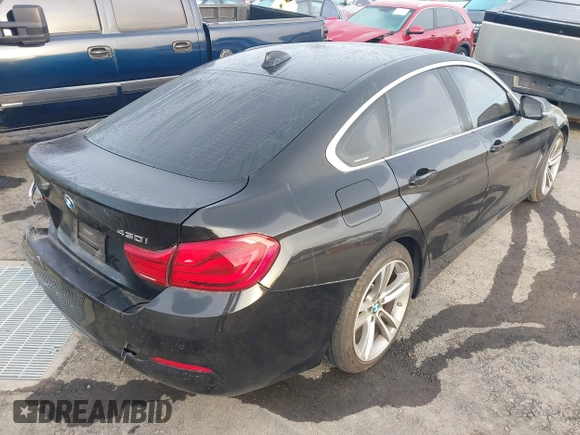 2019 BMW 4 Series 430i with VIN WBA4J1C53KBM17029, listed as a IAAI auction lot 41933607 with 54,107 mi miles and . Bid and sale history available at DreamBid. Image 4.