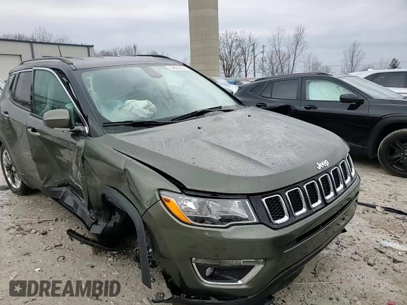 2018 Jeep Compass Limited with VIN 3C4NJDCBXJT360534, listed as a Copart auction lot 52003225 with 52,114 mi miles and Clean Title. Bid and sale history available at carsss.com. Image 15.