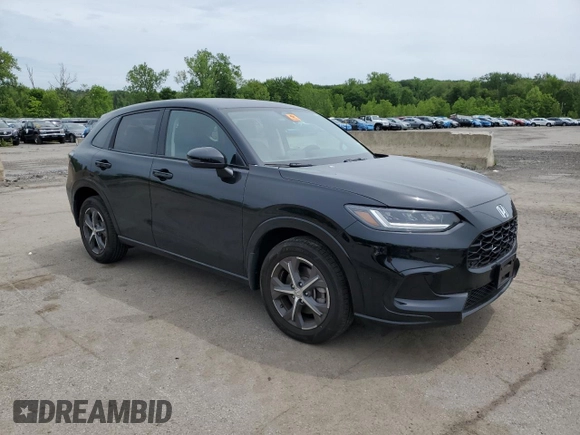 2024 Honda HR-V EX-L with VIN 3CZRZ2H75RM734874, listed as a Copart auction lot 58406715 with 12,331 mi miles and Salvage title. Bid and sale history available at DreamBid. Image 4.