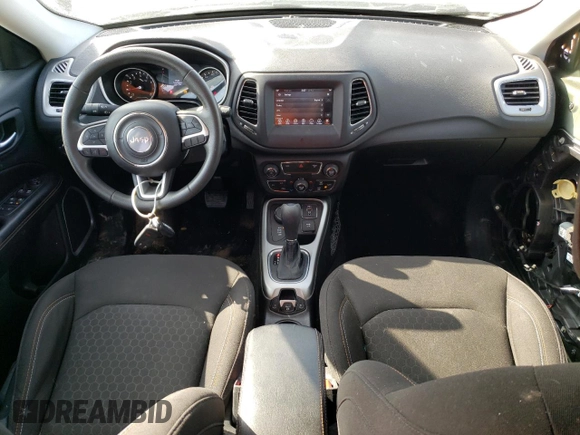 2021 Jeep Compass Sport with VIN 3C4NJDAB4MT510581, listed as a Copart auction lot 43903255 with 67,496 mi miles and Salvage title. Bid and sale history available at DreamBid. Image 8.