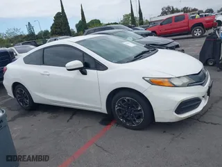 2015 Honda Civic Coupe LX with VIN 2HGFG3B55FH517865, listed as a IAAI auction lot 42056572 with 147,074 mi miles. Bid and sale history available at carsss.com. Image 13.