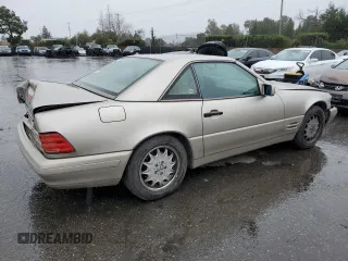 1996 Mercedes-Benz SL-Class with VIN WDBFA67FXTF133854, listed as a Copart auction lot 48659595 with 117,804 mi miles and Salvage Title. Bid and sale history available at carsss.com. Image 3.